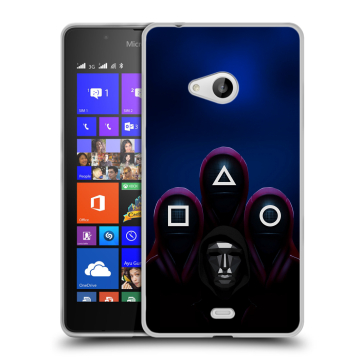 Силиконовый чехол на Microsoft Lumia 540 с принтом Игра Кальмара Силиконовый чехол на Microsoft Lumia 540 с принтом Игра Кальмара