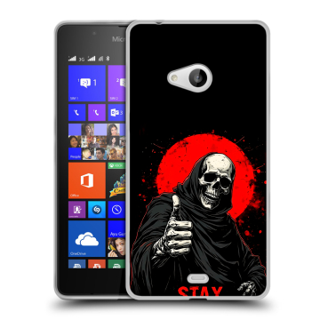 Силиконовый чехол на Microsoft Lumia 540 с принтом смешной скелет Силиконовый чехол на Microsoft Lumia 540 с принтом смешной скелет