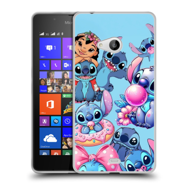 Силиконовый чехол на Microsoft Lumia 540 с принтом Лило и Стич