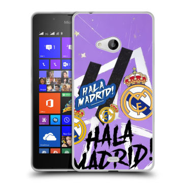 Силиконовый чехол на Microsoft Lumia 540 с принтом Real Madrid Реал Мадрид