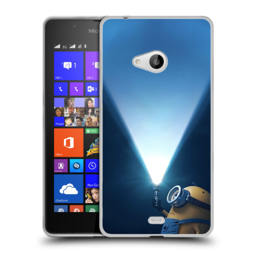 Силиконовый чехол на Microsoft Lumia 540 с принтом Миньоны