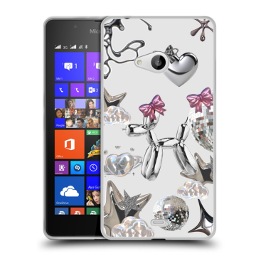 Силиконовый чехол на Microsoft Lumia 540 с принтом Y2K