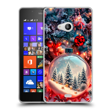 Силиконовый чехол на Microsoft Lumia 540 с принтом Новый год Силиконовый чехол на Microsoft Lumia 540 с принтом Новый год