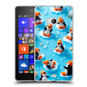 Силиконовый чехол на Microsoft Lumia 540 с принтом Новый год Силиконовый чехол на Microsoft Lumia 540 с принтом Новый год