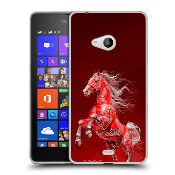 Силиконовый чехол на Microsoft Lumia 540 с принтом Новый год Силиконовый чехол на Microsoft Lumia 540 с принтом Новый год