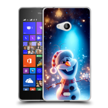 Силиконовый чехол на Microsoft Lumia 540 с принтом Новый год Силиконовый чехол на Microsoft Lumia 540 с принтом Новый год