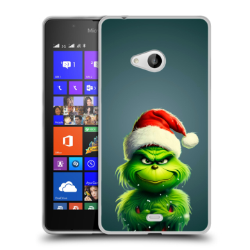 Силиконовый чехол на Microsoft Lumia 540 с принтом Новый год