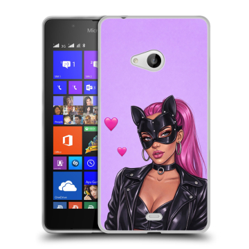 Силиконовый чехол на Microsoft Lumia 540 с принтом женский Силиконовый чехол на Microsoft Lumia 540 с принтом женский