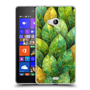 Силиконовый чехол на Microsoft Lumia 540 с принтом женский