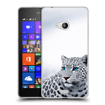 Силиконовый чехол на Microsoft Lumia 540 с принтом женский