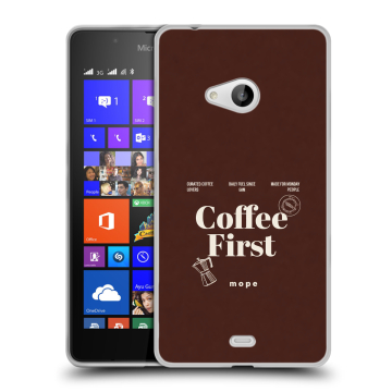 Силиконовый чехол на Microsoft Lumia 540 с принтом женский