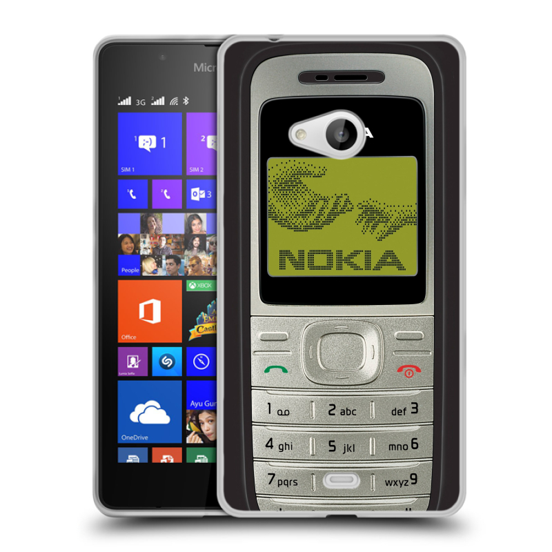 Пластиковый чехол на Microsoft Lumia 540 с принтом Ретро Нокия Пластиковый чехол на Microsoft Lumia 540 с принтом Ретро Нокия