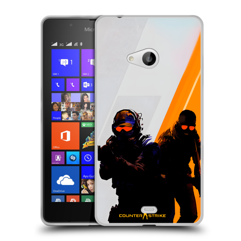Силиконовый чехол на Microsoft Lumia 540 с принтом Контер страйк Counter strike Силиконовый чехол на Microsoft Lumia 540 с принтом Контер страйк Counter strike
