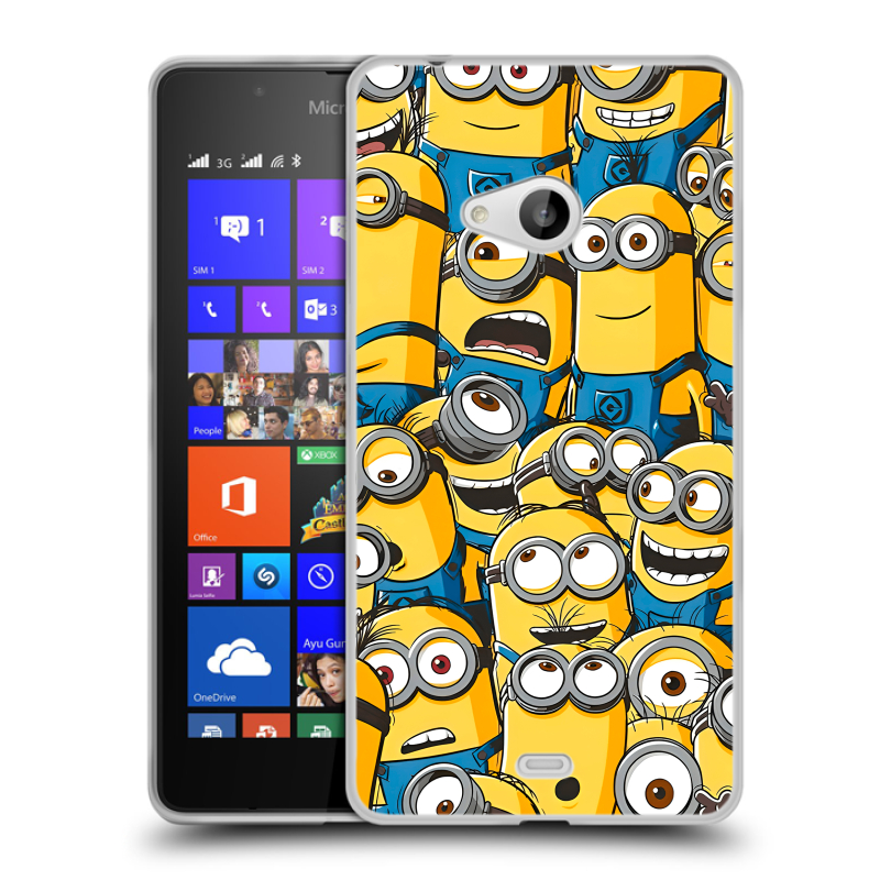 Пластиковый чехол на Microsoft Lumia 540 с принтом Миньоны Пластиковый чехол на Microsoft Lumia 540 с принтом Миньоны