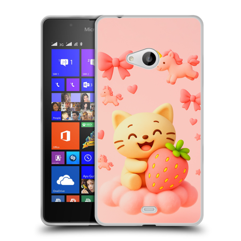 Пластиковый чехол на Microsoft Lumia 540 с принтом для девочек Пластиковый чехол на Microsoft Lumia 540 с принтом для девочек