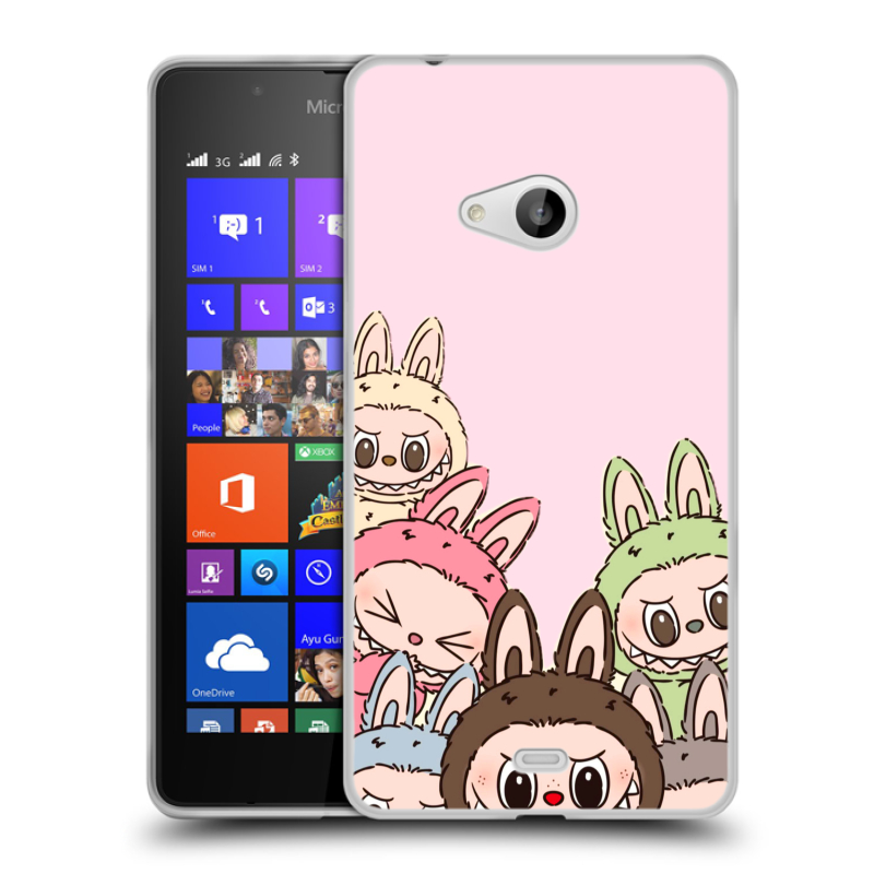 Силиконовый чехол на Microsoft Lumia 540 с принтом Лабубу Силиконовый чехол на Microsoft Lumia 540 с принтом Лабубу