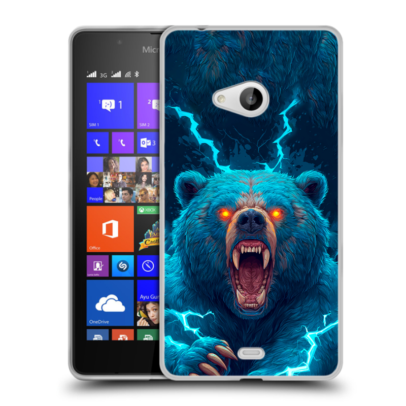 Пластиковый чехол на Microsoft Lumia 540 с принтом Медведь Пластиковый чехол на Microsoft Lumia 540 с принтом Медведь