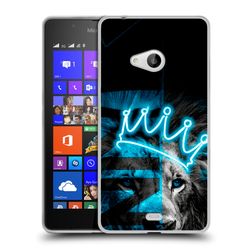 Пластиковый чехол на Microsoft Lumia 540 с принтом Король лев Пластиковый чехол на Microsoft Lumia 540 с принтом Король лев