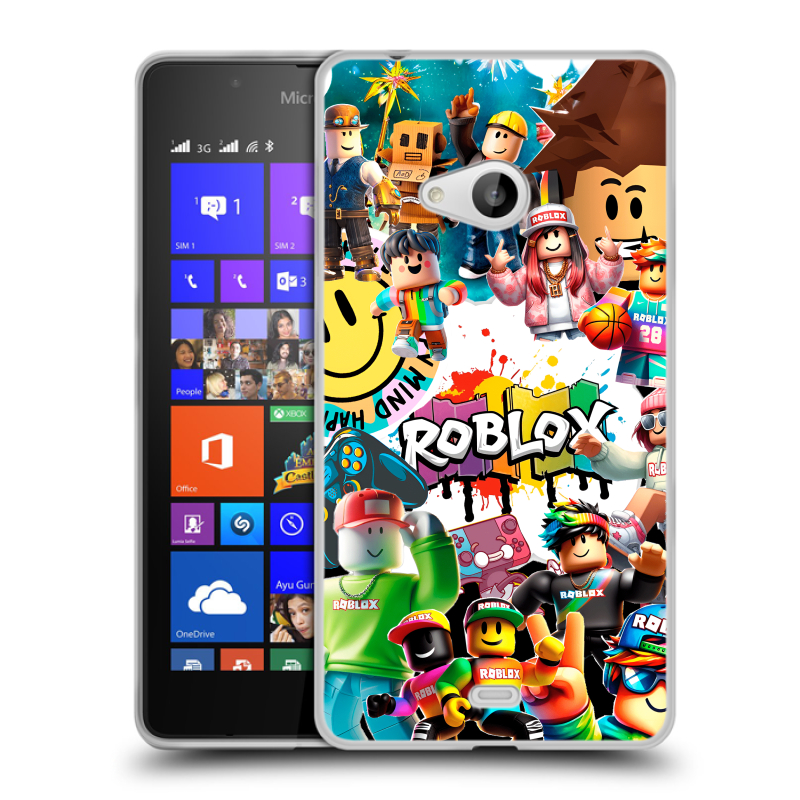 Пластиковый чехол на Microsoft Lumia 540 с принтом Roblox Роблокс Пластиковый чехол на Microsoft Lumia 540 с принтом Roblox Роблокс