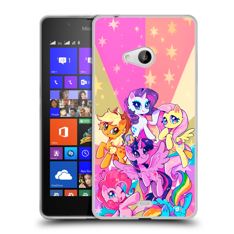 Силиконовый чехол на Microsoft Lumia 540 с принтом My little pony Дружба чудо Силиконовый чехол на Microsoft Lumia 540 с принтом My little pony Дружба чудо