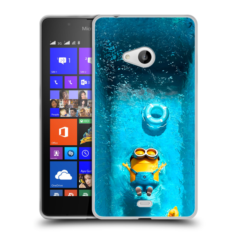 Пластиковый чехол на Microsoft Lumia 540 с принтом Миньоны Пластиковый чехол на Microsoft Lumia 540 с принтом Миньоны