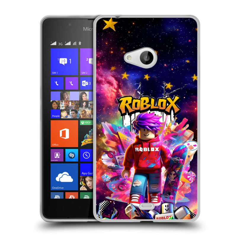 Силиконовый чехол на Microsoft Lumia 540 с принтом Roblox Роблокс Силиконовый чехол на Microsoft Lumia 540 с принтом Roblox Роблокс
