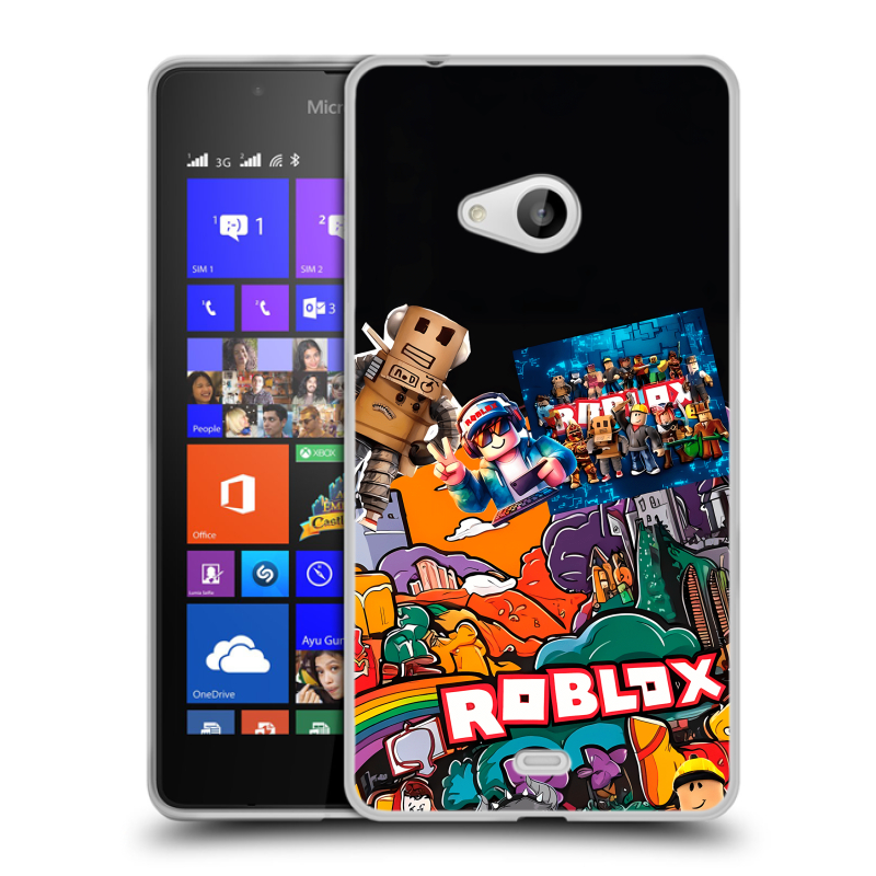 Силиконовый чехол на Microsoft Lumia 540 с принтом Roblox Роблокс Силиконовый чехол на Microsoft Lumia 540 с принтом Roblox Роблокс
