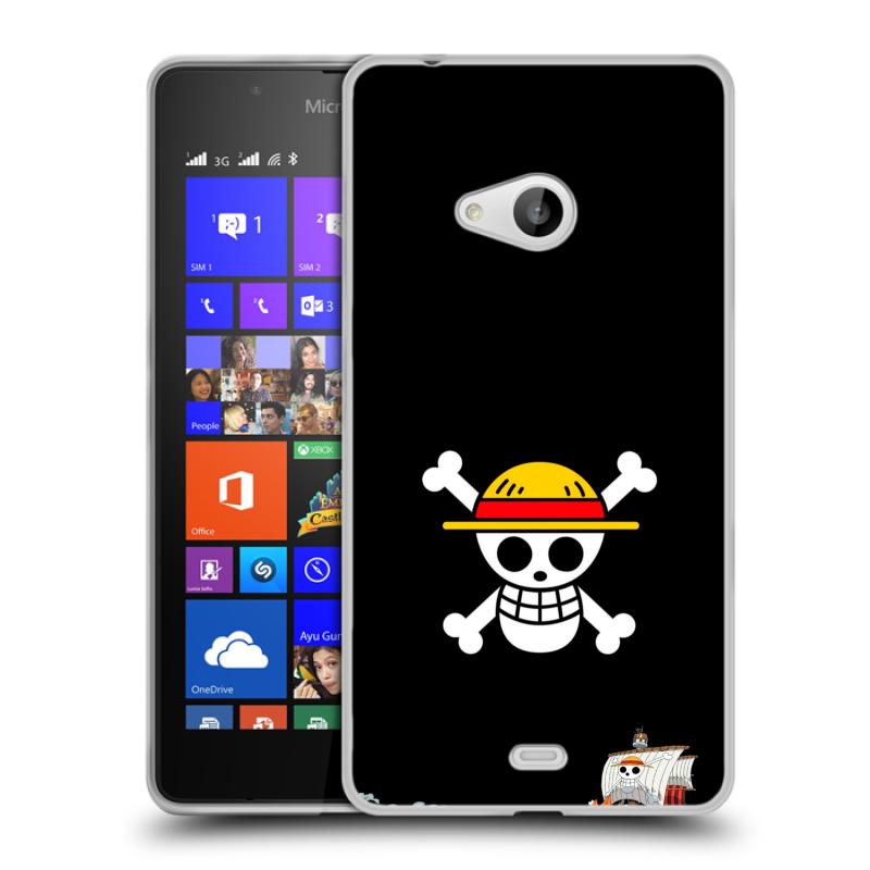 Силиконовый чехол на Microsoft Lumia 540 с принтом One Piece Ван Пис Силиконовый чехол на Microsoft Lumia 540 с принтом One Piece Ван Пис