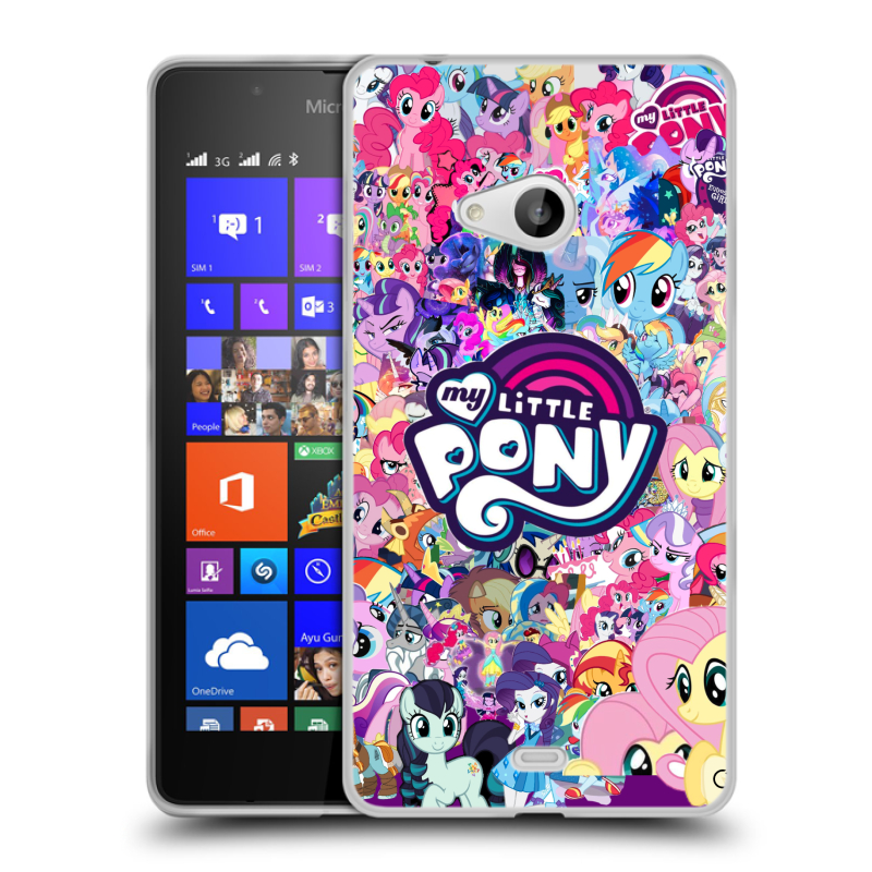 Силиконовый чехол на Microsoft Lumia 540 с принтом My little pony Дружба чудо Силиконовый чехол на Microsoft Lumia 540 с принтом My little pony Дружба чудо
