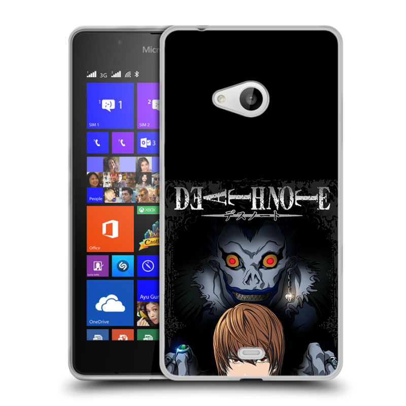 Пластиковый чехол на Microsoft Lumia 540 с принтом Death note Тетрадь смерти Пластиковый чехол на Microsoft Lumia 540 с принтом Death note Тетрадь смерти