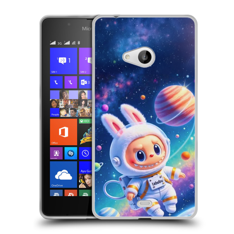 Пластиковый чехол на Microsoft Lumia 540 с принтом Labubu Лабубу Пластиковый чехол на Microsoft Lumia 540 с принтом Labubu Лабубу