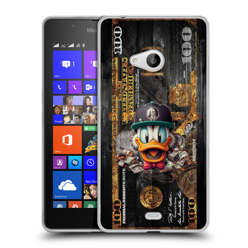 Пластиковый чехол на Microsoft Lumia 540 с принтом Дональд Дак Доллар Пластиковый чехол на Microsoft Lumia 540 с принтом Дональд Дак Доллар