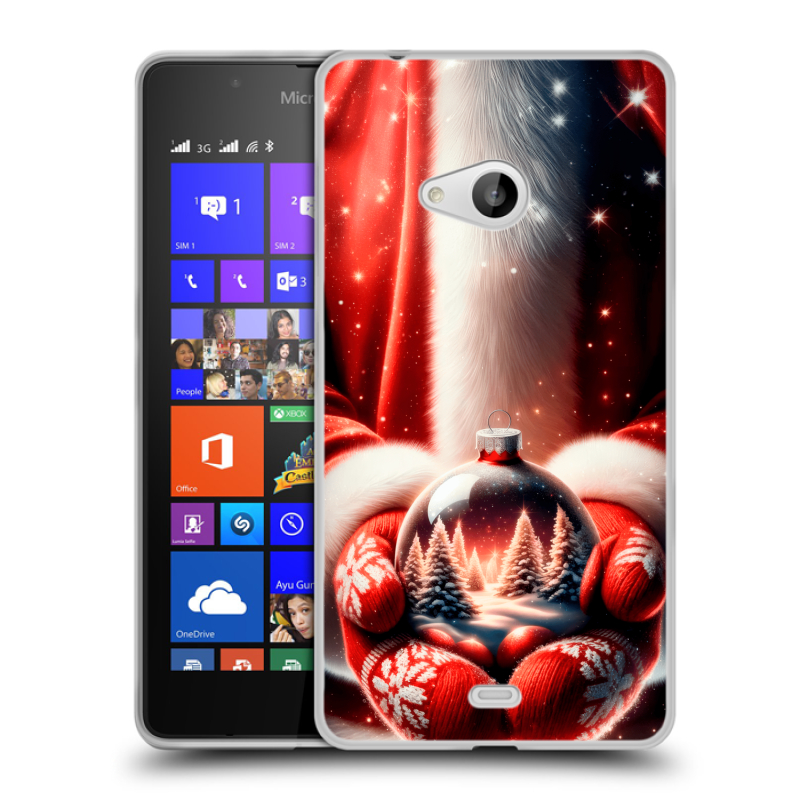 Пластиковый чехол на Microsoft Lumia 540 с принтом Новый год Пластиковый чехол на Microsoft Lumia 540 с принтом Новый год