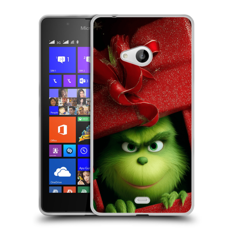 Пластиковый чехол на Microsoft Lumia 540 с принтом Новый год Пластиковый чехол на Microsoft Lumia 540 с принтом Новый год