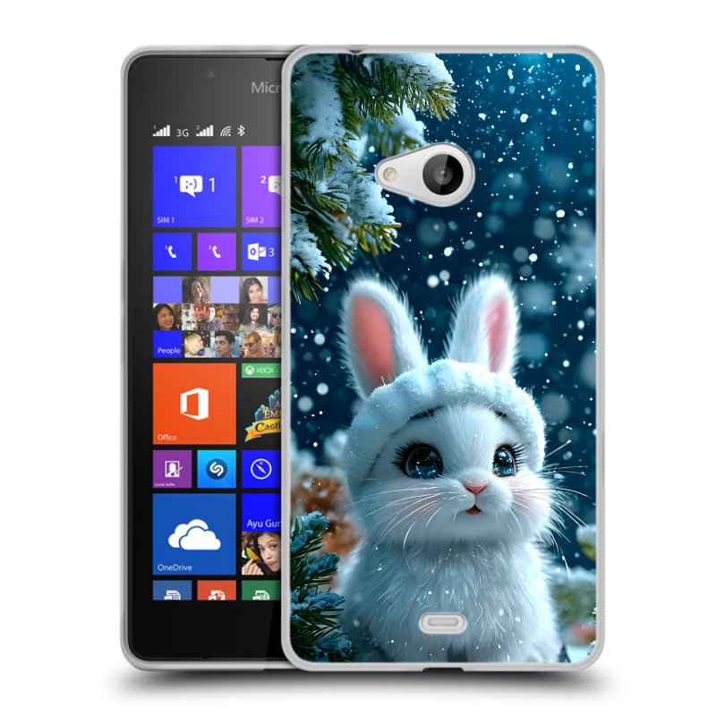 Пластиковый чехол на Microsoft Lumia 540 с принтом Новый год Пластиковый чехол на Microsoft Lumia 540 с принтом Новый год