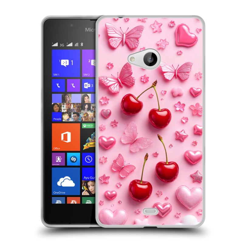 Пластиковый чехол на Microsoft Lumia 540 с принтом для девочек Пластиковый чехол на Microsoft Lumia 540 с принтом для девочек