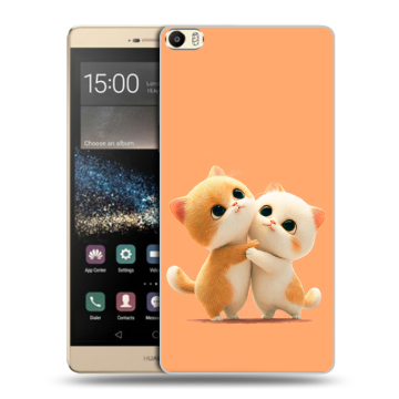 Пластиковый чехол на Huawei P8 Max с принтом Милые котики Пластиковый чехол на Huawei P8 Max с принтом Милые котики