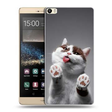 Пластиковый чехол на Huawei P8 Max с принтом Коты Пластиковый чехол на Huawei P8 Max с принтом Коты