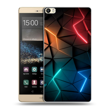 Пластиковый чехол на Huawei P8 Max с принтом Абстракция неон Пластиковый чехол на Huawei P8 Max с принтом Абстракция неон