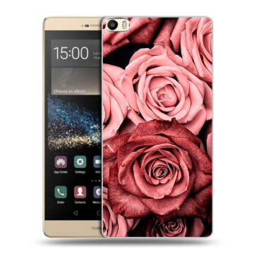 Пластиковый чехол на Huawei P8 Max с принтом Цветы розы Пластиковый чехол на Huawei P8 Max с принтом Цветы розы