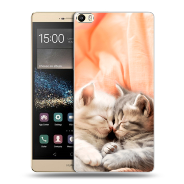 Пластиковый чехол на Huawei P8 Max с принтом Котята