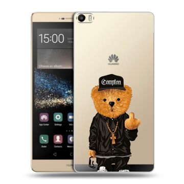 Пластиковый чехол на Huawei P8 Max с принтом Мишка