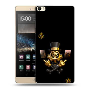 Пластиковый чехол на Huawei P8 Max с принтом Золотой скрудж макдак