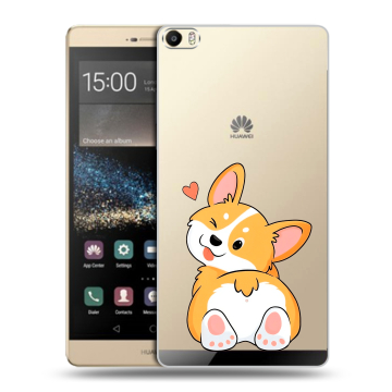 Пластиковый чехол на Huawei P8 Max с принтом Корги