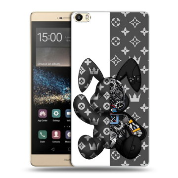 Пластиковый чехол на Huawei P8 Max с принтом Луи робот