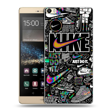 Пластиковый чехол на Huawei P8 Max с принтом Найк