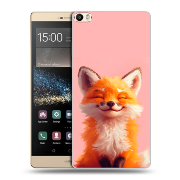 Пластиковый чехол на Huawei P8 Max с принтом милая лиса