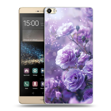 Пластиковый чехол на Huawei P8 Max с принтом Розы цветы