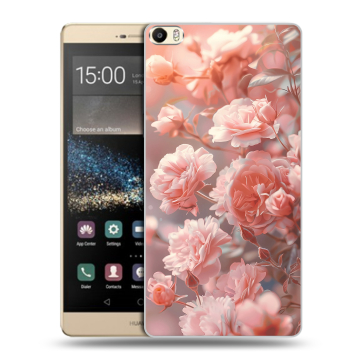 Пластиковый чехол на Huawei P8 Max с принтом Розовые розы