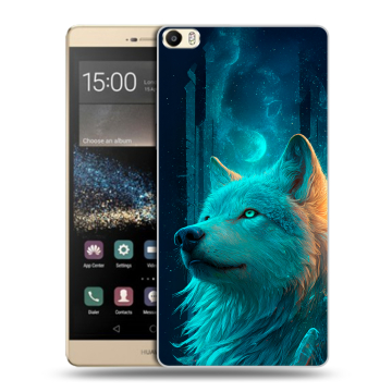 Пластиковый чехол на Huawei P8 Max с принтом бабочки саккура